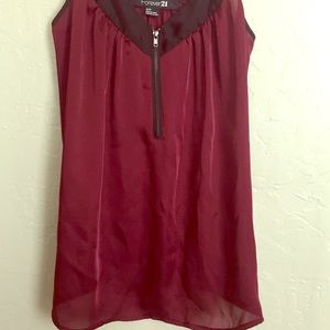 Women's maroon cami